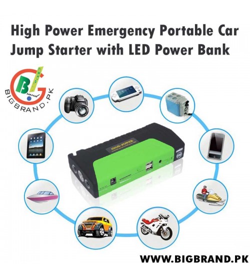 Multi-Function Car Jump Starter with LED Power Bank